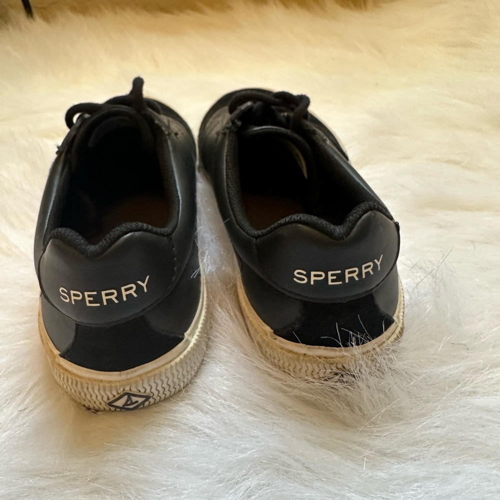 Sperry top sider black sneakers size 8.5 - Picture 5 of 8